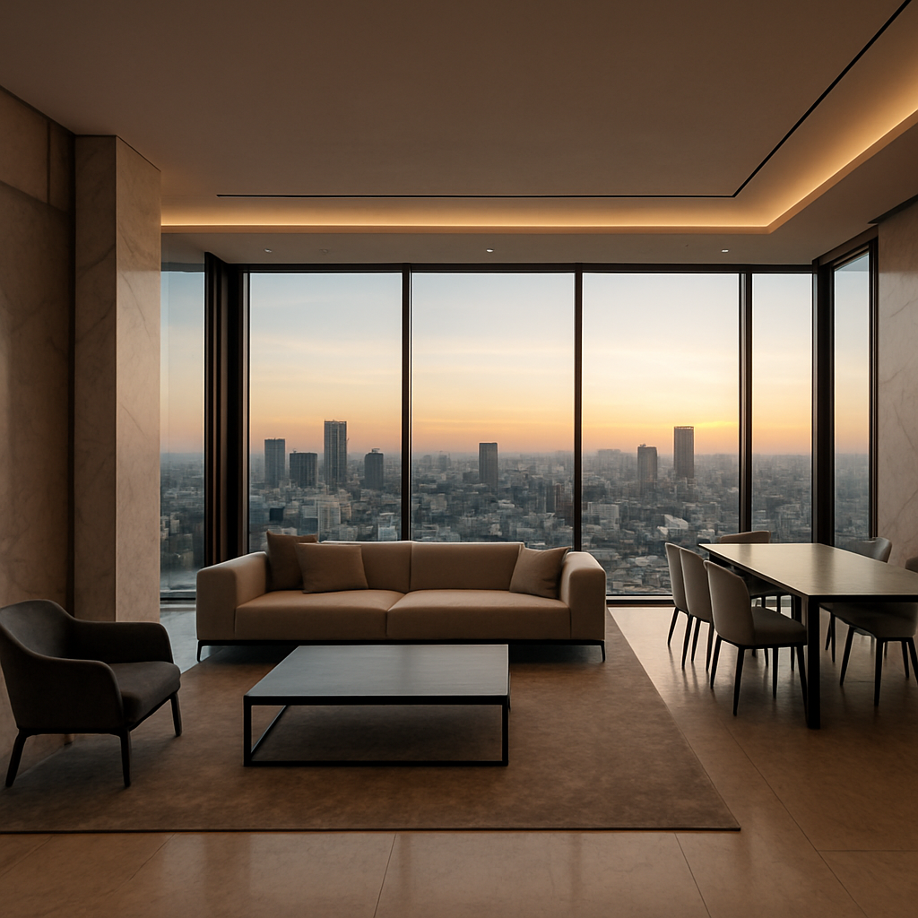 Interior of a prime residential development